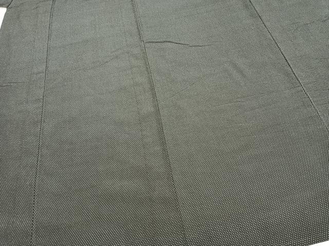 平和屋着物▽本塩沢　単衣　蚊絣　正絹　逸品　AAAZ9605fy
