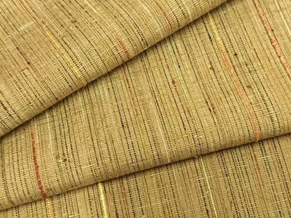平和屋着物▽上質な紬 単衣 縞 正絹 逸品 AAAZ9610fy