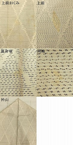 平和屋着物▽本場大島紬 単衣 幾何学文様 正絹 逸品 AAAZ9619fy