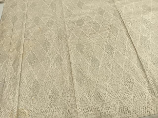 平和屋着物▽本場大島紬 単衣 幾何学文様 正絹 逸品 AAAZ9619fy