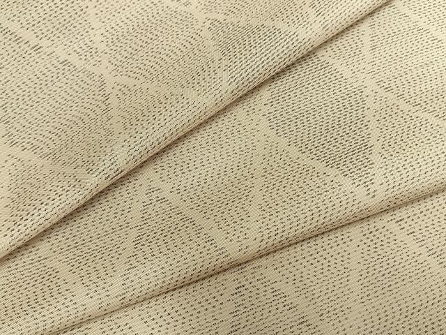 平和屋着物▽本場大島紬 単衣 幾何学文様 正絹 逸品 AAAZ9619fy