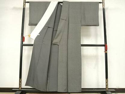 平和屋着物▽江戸小紋　彫士：双光・染士：伊智郎　単衣　鮫小紋柄　正絹　逸品　AAAZ9621fy