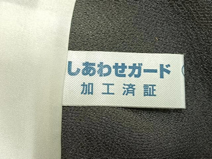平和屋着物▽江戸小紋　彫士：双光・染士：伊智郎　単衣　鮫小紋柄　正絹　逸品　AAAZ9621fy