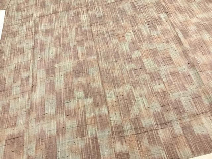 平和屋着物▽上質な紬 単衣 霞文 正絹 逸品 AAAZ9624fy
