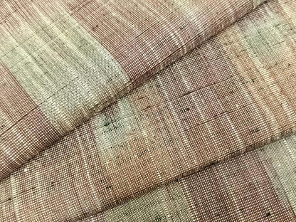 平和屋着物▽上質な紬 単衣 霞文 正絹 逸品 AAAZ9624fy