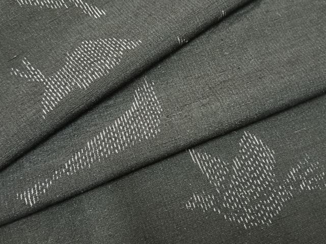 平和屋着物▽上質な紬 単衣 飛鳥文 正絹 逸品 AAAZ9638fy