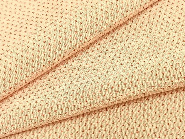 平和屋着物▽本塩沢 単衣 やまだ織 蚊絣 証紙付き 正絹 逸品 未使用 AAAZ9639fy