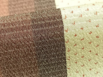 平和屋着物▽本塩沢 単衣 間道 正絹 逸品 AAAZ9641fy
