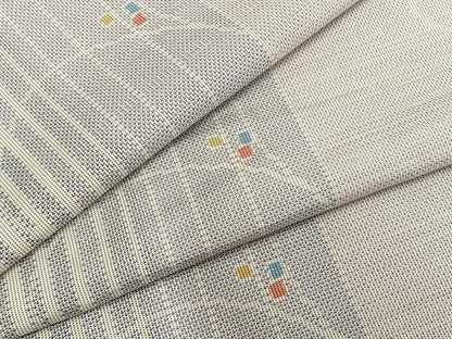 平和屋着物▽本場大島紬 単衣 南天文 正絹 逸品 AAAZ9642fy