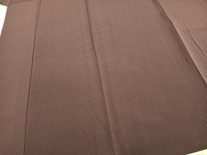 平和屋着物▽上質な小紋 単衣 縞 正絹 逸品 未使用 AAAZ9644fy