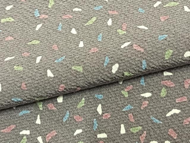 平和屋着物▽上質な小紋 単衣 散らし文 正絹 逸品 AAAZ9645fy