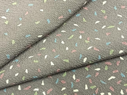 平和屋着物▽上質な小紋 単衣 散らし文 正絹 逸品 AAAZ9645fy