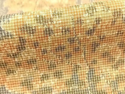平和屋着物▽上質な紬　単衣　樹林文　正絹　逸品　AAAZ9650fy
