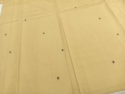 平和屋着物▽上質な紬 単衣 色紙文 正絹 逸品 未使用 AAAZ9659fy