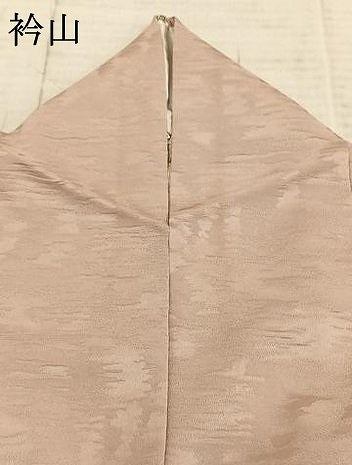 平和屋着物▽上質な色無地 単衣 霞地紋 灰桜色 正絹 逸品 AAAZ9666fy