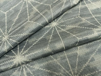 平和屋着物▽上質な紬 単衣 麻の葉文様 正絹 逸品 AAAZ9674fy