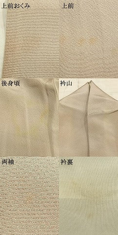 平和屋着物▽上質な小紋 単衣 作家物 霞文 暈し染め 正絹 逸品 AAAZ9675fy