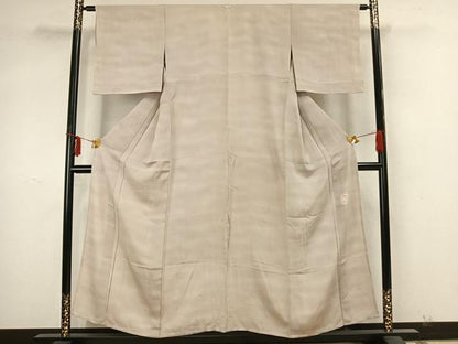 平和屋着物▽上質な小紋 単衣 作家物 霞文 暈し染め 正絹 逸品 AAAZ9675fy
