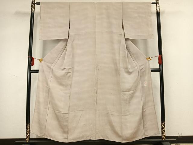 平和屋着物▽上質な小紋 単衣 作家物 霞文 暈し染め 正絹 逸品 AAAZ9675fy
