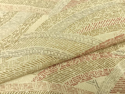 平和屋着物▽上質な小紋 単衣 渡橋 正絹 逸品 AAAZ9678fy