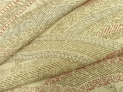 平和屋着物▽上質な小紋 単衣 渡橋 正絹 逸品 AAAZ9678fy