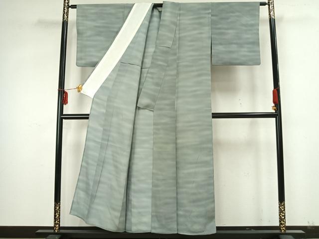 平和屋着物▽虹色創家 本郷大田子 小紋 単衣 霞文 暈し染め 正絹 逸品 AAAZ9679fy