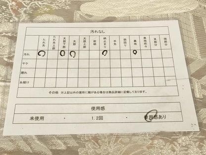 平和屋着物◎六通柄袋帯 風景文 銀糸 正絹 逸品 AAAZ9852tn