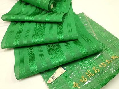 平和屋着物＊夏物 本場筑前博多織 名古屋帯 反物 紗献上 正絹 逸品 未使用 AAAZ9889ay