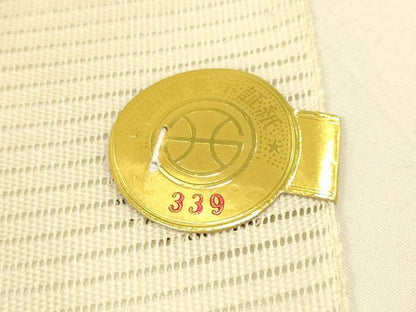 平和屋着物＊夏物 西陣 名古屋帯 反物 遠山重ね文 銀糸 正絹 逸品 未使用 AAAZ9912ay