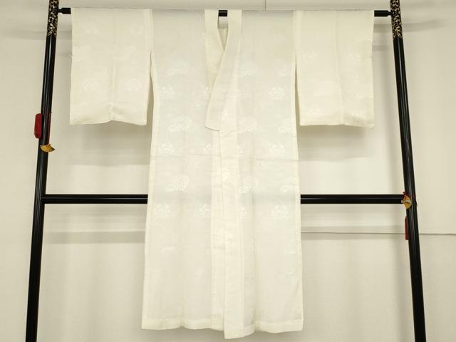 平和屋着物■長襦袢　無双仕立て　流水花文　正絹　逸品　AAAZ9928ma