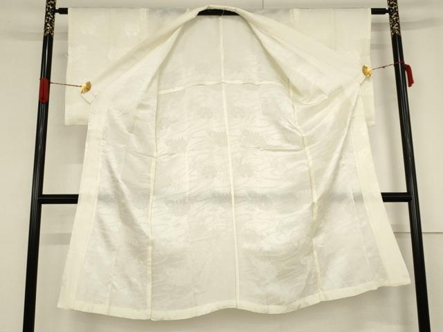 平和屋着物■長襦袢　無双仕立て　流水花文　正絹　逸品　AAAZ9928ma