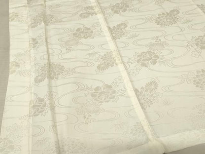 平和屋着物■長襦袢　無双仕立て　流水花文　正絹　逸品　AAAZ9928ma
