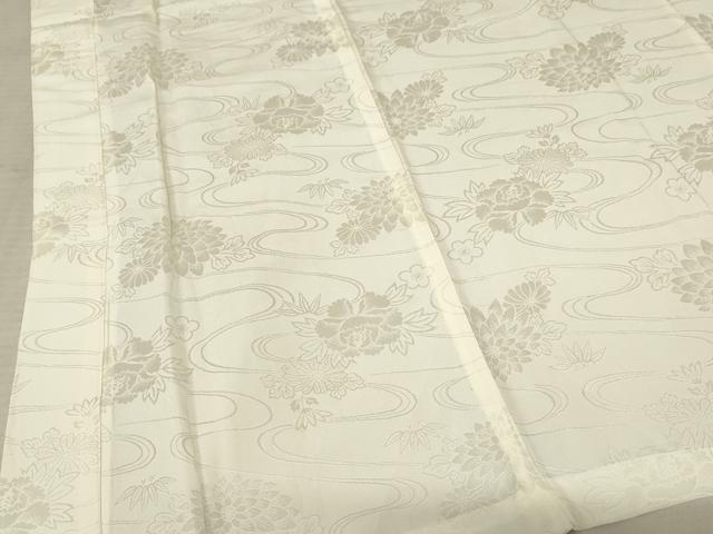 平和屋着物■長襦袢　無双仕立て　流水花文　正絹　逸品　AAAZ9928ma