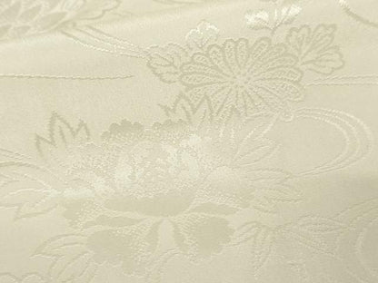 平和屋着物■長襦袢　無双仕立て　流水花文　正絹　逸品　AAAZ9928ma