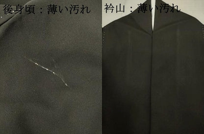 平和屋着物■豪華黒留袖　駒刺繍　立波風景文　松竹梅　暈し染め　金彩　正絹　逸品　AAAZ9988ma