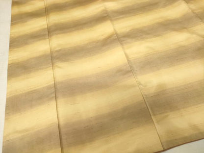 平和屋着物■上質な紬　横段文　正絹　逸品　AAAZ9990ma