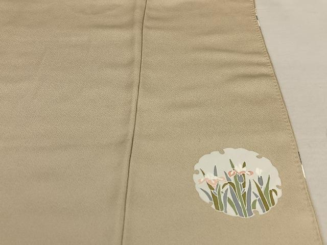 平和屋着物●訪問着 友禅 駒刺繍 雪輪重ね花文 金彩 正絹 逸品 AABA0085zg