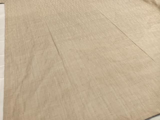 平和屋着物●上質な紬　色無地　柴染色　正絹　逸品　AABA0093zg