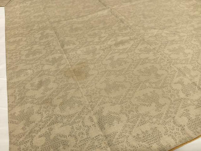 平和屋着物●結城紬　100亀甲　飛び亀甲柄　有栖川文様　正絹　逸品　AABA0099zg