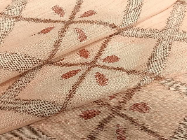 平和屋着物●上質な紬 花菱文 やまと誂製 正絹 逸品 AABA0108zg