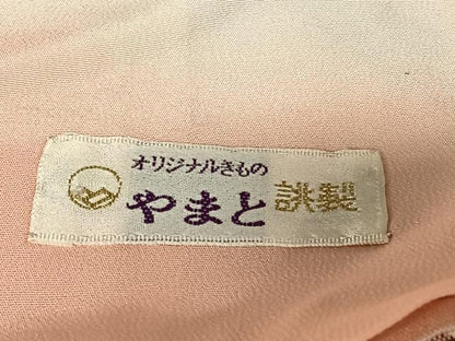 平和屋着物●上質な紬 花菱文 やまと誂製 正絹 逸品 AABA0108zg