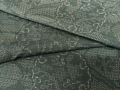 平和屋着物●結城紬 100亀甲 雪輪重ね花文 正絹 逸品 AABA0113zg