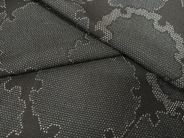 平和屋着物●白鷹お召 雪輪重ね文 正絹 逸品 AABA0117zg