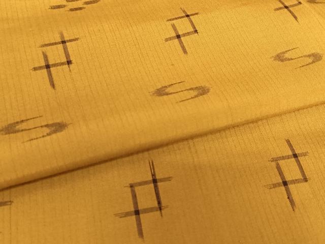 平和屋着物●上質な紬　琉球絣　正絹　逸品　AABA0130zg