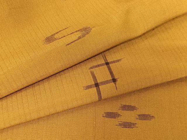 平和屋着物●上質な紬　琉球絣　正絹　逸品　AABA0130zg