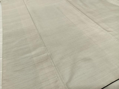 平和屋着物●本場縞大島紬 白大島 正絹 逸品 AABA0154zg