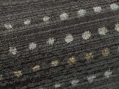 平和屋着物●上質な紬 ちぢみ織 段違い文 正絹 逸品 AABA0182zg