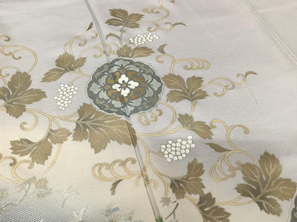 平和屋着物●太田洋 訪問着 花唐草文 暈し染め 金彩 正絹 逸品 AABA0183zg
