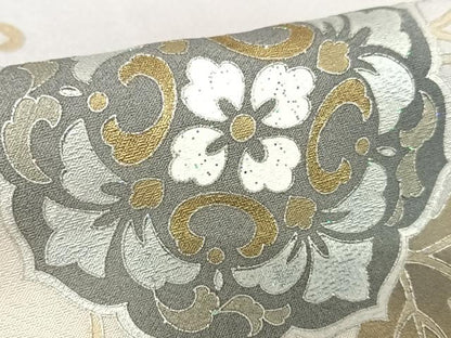 平和屋着物●太田洋 訪問着 花唐草文 暈し染め 金彩 正絹 逸品 AABA0183zg