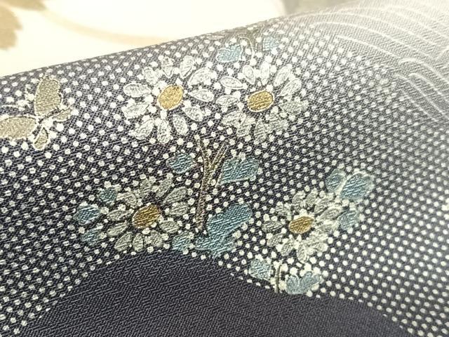 平和屋着物●太田洋 訪問着 花唐草文 暈し染め 金彩 正絹 逸品 AABA0183zg